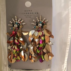 ZARA SEQUIN EARRINGS